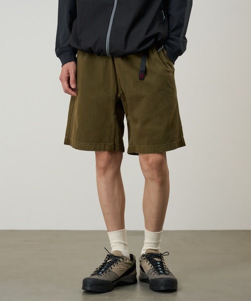 Gramicci(グラミチ)の「G-SHORT PIGT DYE|Gショーツピグメントダイ Gramicci グラミチ(その他パンツ・メンズ・コーラル/パープル系その他/モスグリーン/セージグリーン/ベージュ系その他5/グリーン系その他5/オレンジ系その他5/グレー系その他5/ライトグリーン系5/ブラウン系その他/サンドベージュ/マスタード・S/M/L/XL/XXL)」の3枚目の写真