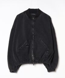 XU | ストリートファッション XU エックスユー damage wash jacket オーバーサイズ ダメージブルゾン ボンバージャケット アウター 長袖ジャケット ビンテージ風ジャケット 羽織り 韓国ファッション 韓国ストリート(MA-1)