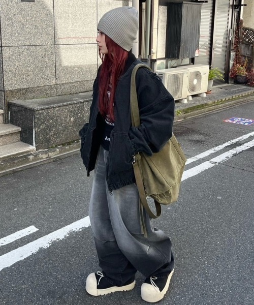 メンズ ブルゾン ストリート オーバーサイズ N00508 TOKYOTEX3レイヤーオーバーサイズブルゾン(1 WHITE): : メンズ