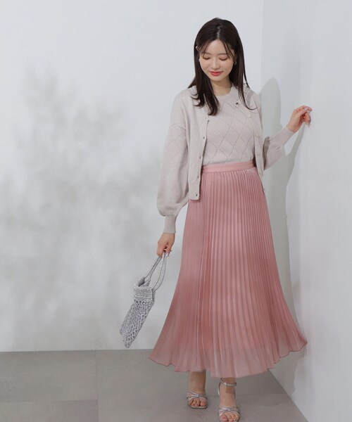 PROPORTION BODY DRESSING（プロポーションボディドレッシング）の「アイレットアンサンブルニット / 1214170401（アンサンブル・レディース・ベージュ/ネイビー/ライトグリーン・FREE）」の6枚目の写真