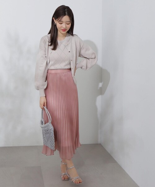 PROPORTION BODY DRESSING（プロポーションボディドレッシング）の「アイレットアンサンブルニット / 1214170401（アンサンブル・レディース・ベージュ/ネイビー/ライトグリーン・FREE）」の7枚目の写真