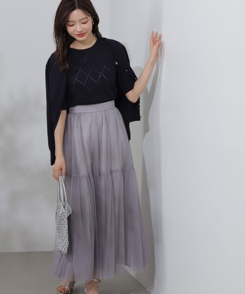 PROPORTION BODY DRESSING（プロポーションボディドレッシング）の「アイレットアンサンブルニット / 1214170401（アンサンブル・レディース・ベージュ/ネイビー/ライトグリーン・FREE）」の20枚目の写真