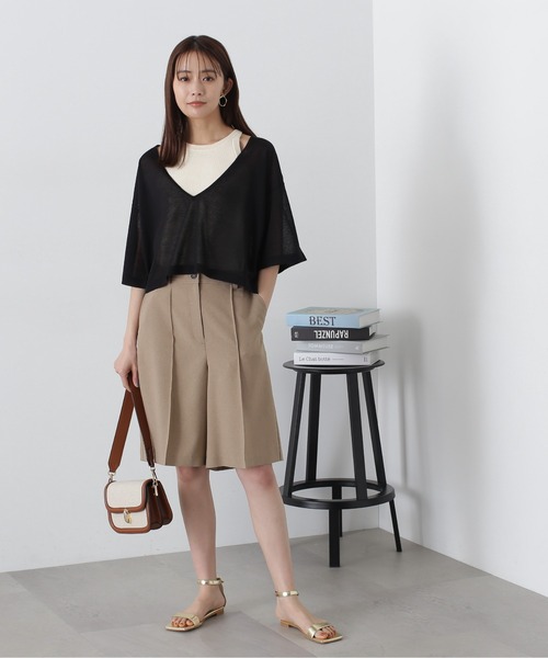 N.（N. Natural Beauty Basic）（エヌエヌナチュラルビューティーベーシック）の「◆アメスリタンク×シアーニットセット（ニット/セーター・レディース・ブルー/ブラック系その他/アイボリー・MEDIUM）」の11枚目の写真