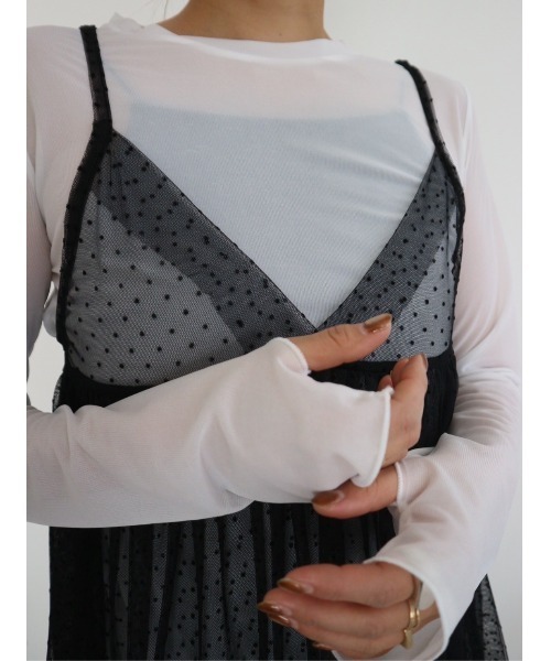 TRUNC（トランクエイティーエイト）の「Tulle &  Pullover SET（Tシャツ/カットソー・レディース・ブラック/アイボリー・FREE）」の5枚目の写真