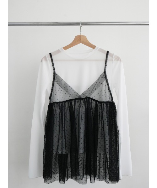 TRUNC（トランクエイティーエイト）の「Tulle &  Pullover SET（Tシャツ/カットソー・レディース・ブラック/アイボリー・FREE）」の19枚目の写真