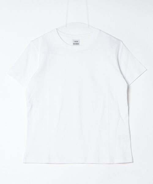 TIGORA(ティゴラ)の「ティゴラ TIGORA コットンTシャツ(Tシャツ/カットソー・レディース・ブラウン/ライトグリーン/ホワイト/チャコールグレー・S/M/L/XL)」の2枚目の写真