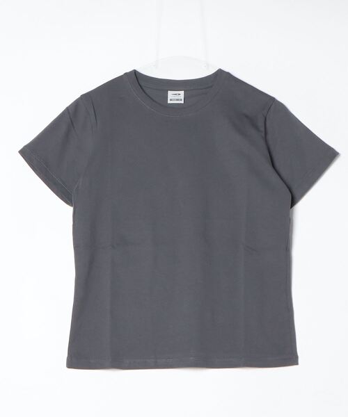TIGORA(ティゴラ)の「ティゴラ TIGORA コットンTシャツ(Tシャツ/カットソー・レディース・ブラウン/ライトグリーン/ホワイト/チャコールグレー・S/M/L/XL)」の1枚目の写真