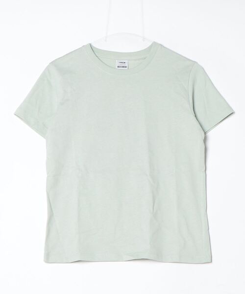 TIGORA(ティゴラ)の「ティゴラ TIGORA コットンTシャツ(Tシャツ/カットソー・レディース・ブラウン/ライトグリーン/ホワイト/チャコールグレー・S/M/L/XL)」の4枚目の写真