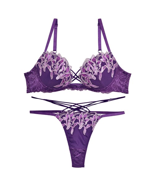 セール】ストリング パープル リーリエ ブラジャー & バック透け T