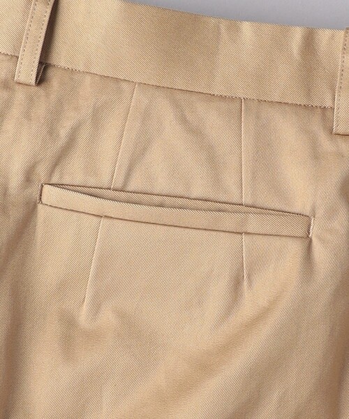 SCYE BASICS(サイベーシックス)の「<SCYE BASICS> Cotton Tapered Pleated Trousers/コットン テーパード プリーツ トラウザーズ(チノパンツ・メンズ・ベージュ/ネイビー・36/38/40)」の7枚目の写真