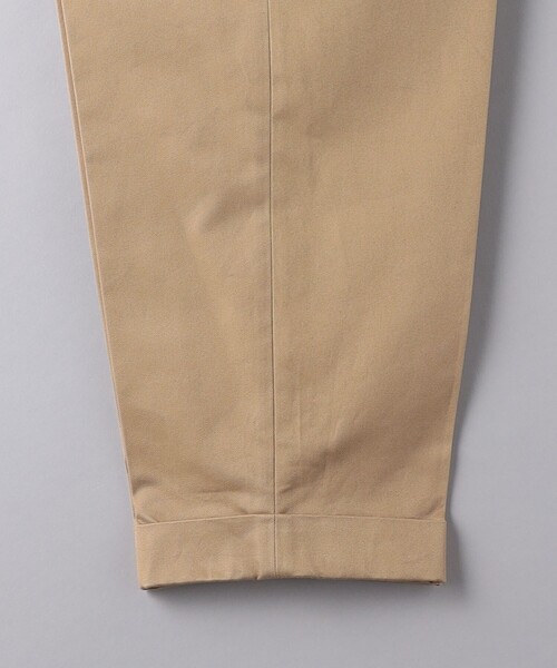 SCYE BASICS(サイベーシックス)の「<SCYE BASICS> Cotton Tapered Pleated Trousers/コットン テーパード プリーツ トラウザーズ(チノパンツ・メンズ・ベージュ/ネイビー・36/38/40)」の9枚目の写真