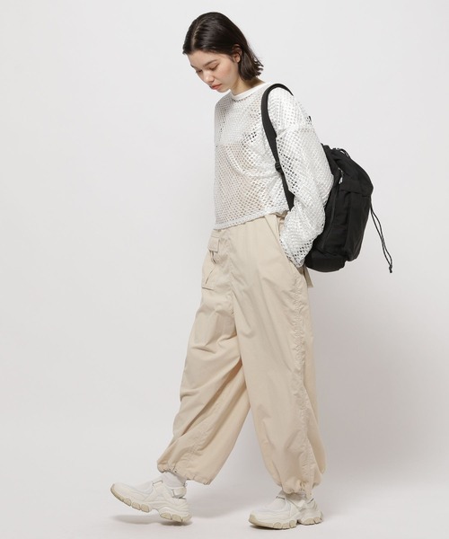 セール】スリットスリーブメッシュプルオーバー（Tシャツ