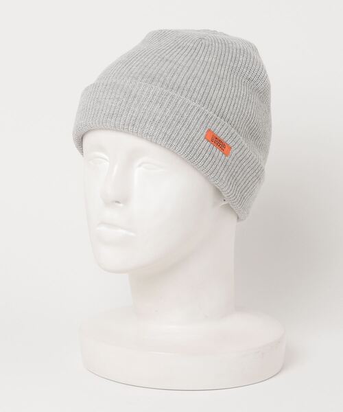 UNIVERSAL OVERALL（ユニバーサルオーバーオール）の「UNIVERSAL OVERALL ﾈｰﾑﾆｯﾄﾜｯﾁ（ニットキャップ/ビーニー・メンズ・ブラック/ブラウン/グレー・FREE）」の3枚目の写真
