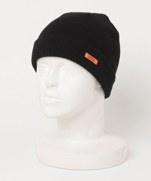 UNIVERSAL OVERALL（ユニバーサルオーバーオール）の「UNIVERSAL OVERALL ﾈｰﾑﾆｯﾄﾜｯﾁ（ニットキャップ/ビーニー・メンズ・ブラック/ブラウン/グレー・FREE）」の2枚目の写真