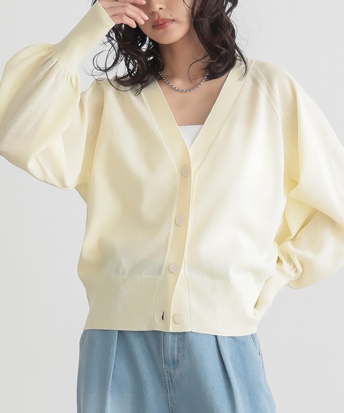 美品◯リヴドロワ　Vネックシアーブルゾン　オフホワイト 美品◯リヴドロワ Vネックシアーブルゾン オフホワイト - メルカリ