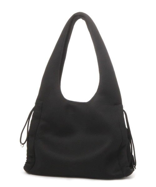 LAKOLE（ラコレ）の「メッシュギャザートートバッグ / 109586（ショルダーバッグ・レディース・ライトグレー/ブラック/オフホワイト・FREE）」の4枚目の写真