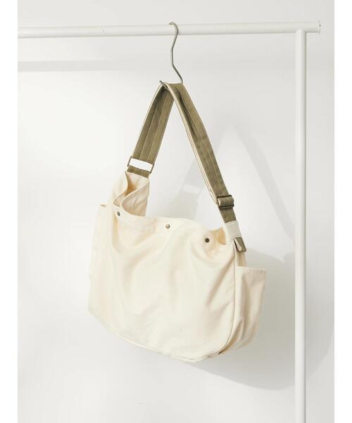 CRAFT STANDARD BOUTIQUE（クラフトスタンダードブティック）の「キャンバスニュースペーパーバッグ（エコバッグ/サブバッグ・レディース・ナチュラル/カーキ・FREE）」の8枚目の写真