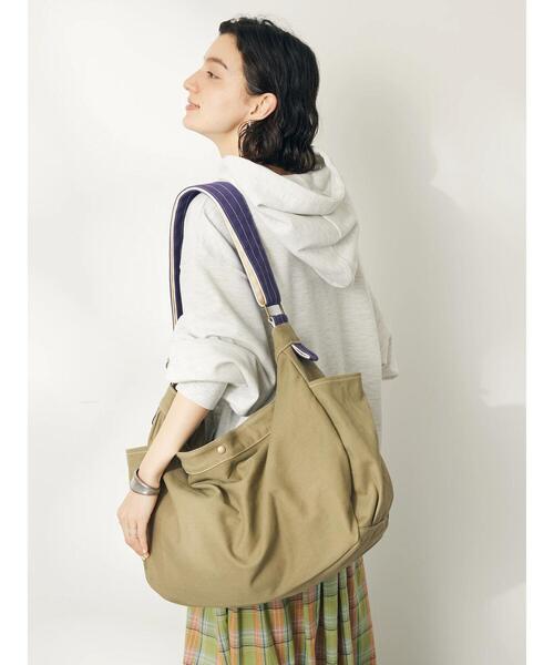 CRAFT STANDARD BOUTIQUE（クラフトスタンダードブティック）の「キャンバスニュースペーパーバッグ（エコバッグ/サブバッグ・レディース・ナチュラル/カーキ・FREE）」の14枚目の写真