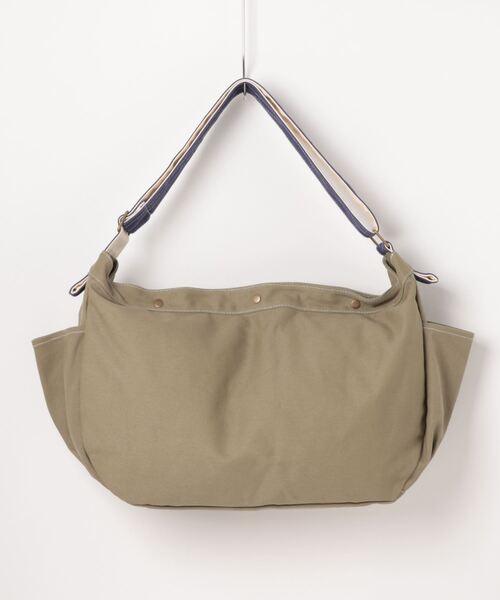 CRAFT STANDARD BOUTIQUE（クラフトスタンダードブティック）の「キャンバスニュースペーパーバッグ（エコバッグ/サブバッグ・レディース・ナチュラル/カーキ・FREE）」の3枚目の写真