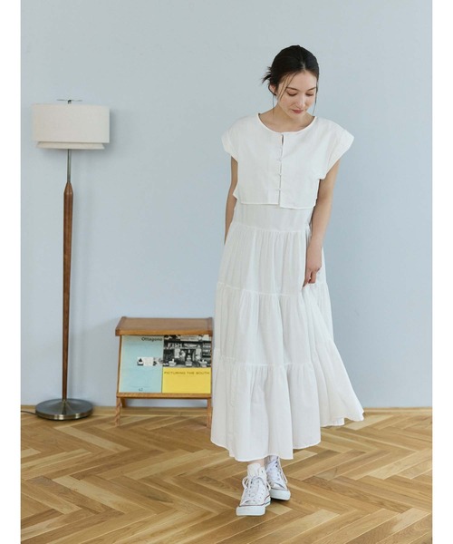Naptime ティアードワンピース White Naptime ティアードワンピース 白