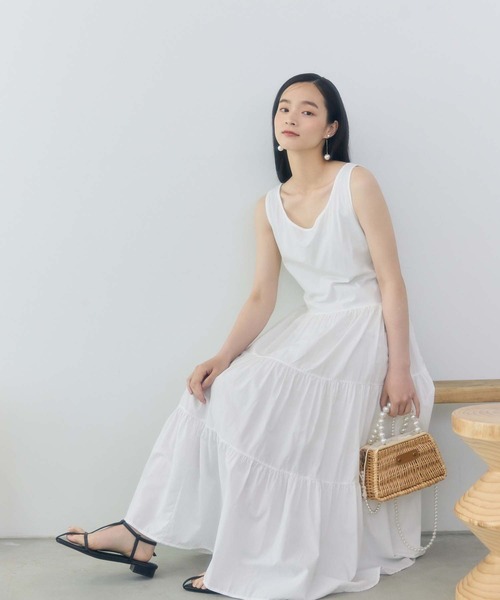 Naptime ティアードワンピース White Naptime ティアードワンピース 白