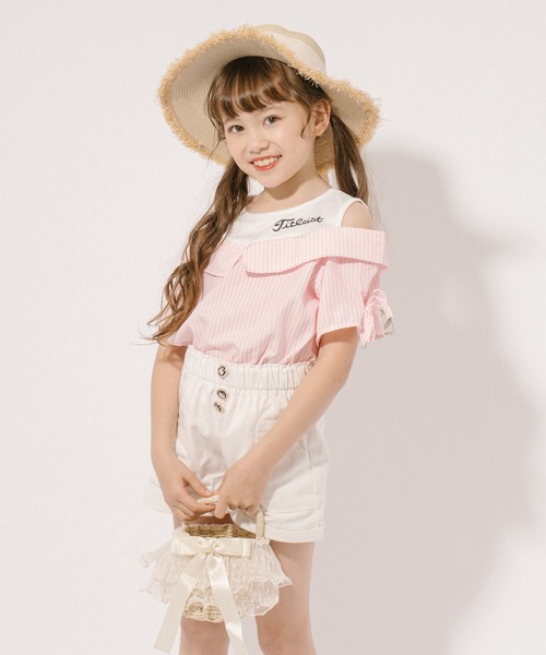 【新品】ブラウス×ショートパンツセット ワンタック ショートパンツ ( セットアップ可 )