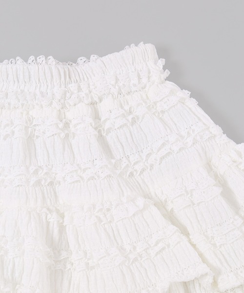 PHILLY（フィリー）の「【PHILLY】フリルティアードミニスカート（スカート・レディース・ブラック/ホワイト・FREE）」の7枚目の写真