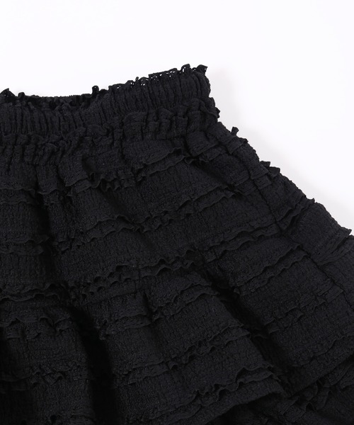 PHILLY（フィリー）の「【PHILLY】フリルティアードミニスカート（スカート・レディース・ブラック/ホワイト・FREE）」の8枚目の写真