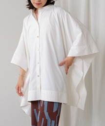 ブージュルード Bou Jeloud タイ付前後差チュニック （WHITE） ブージュルード Bou Jeloud タイ付前後差チュニック （WHITE
