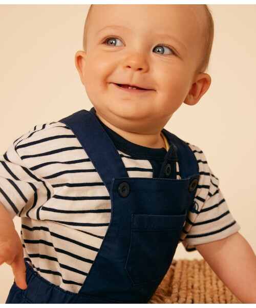 PETIT BATEAU(プチバトー)の「マリニエール半袖Tシャツ(Tシャツ/カットソー・キッズ・ホワイト×ネイビー・18MONTH/12MONTH/24MONTH/36MONTH)」の6枚目の写真