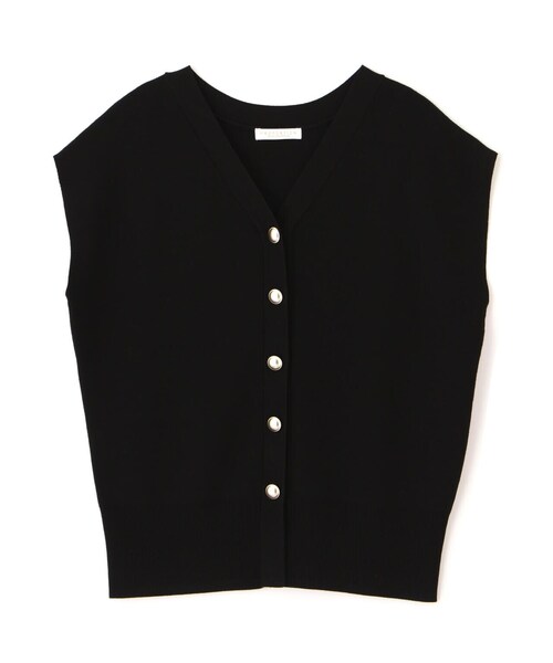 PROPORTION BODY DRESSING(プロポーションボディドレッシング)の「金ボタン付きニットベスト / 1214170511(ニット/セーター・レディース・ピンク/ブルー/ブラック・FREE)」の4枚目の写真