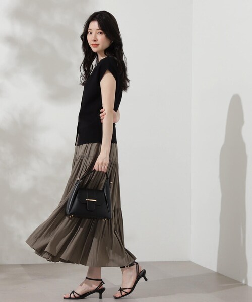 PROPORTION BODY DRESSING(プロポーションボディドレッシング)の「金ボタン付きニットベスト / 1214170511(ニット/セーター・レディース・ピンク/ブルー/ブラック・FREE)」の6枚目の写真