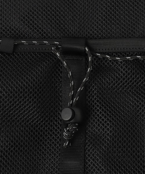 SAYHELLO(セイハロー)の「【SAYHELLO / セイハロー】New Daylily Mesh Bag(バックパック/リュック・メンズ・ブラック・FREE)」の16枚目の写真
