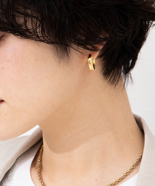 NOLLEY’S（ノーリーズ）の「フープピアス（ピアス（両耳用）・レディース・シルバー/ゴールド・FREE）」の2枚目の写真