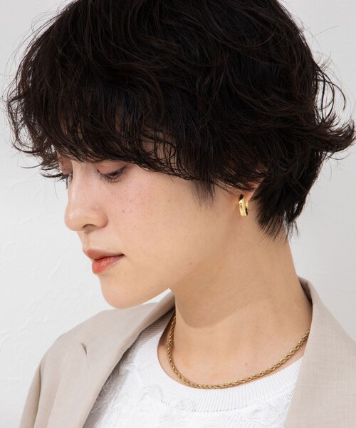 NOLLEY’S（ノーリーズ）の「フープピアス（ピアス（両耳用）・レディース・シルバー/ゴールド・FREE）」の3枚目の写真