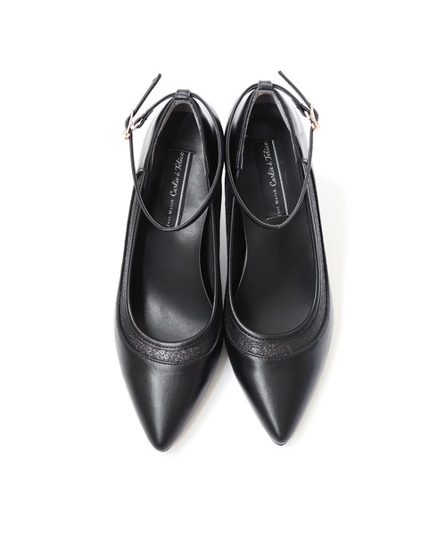 Carlie e felice（カーリーエフェリーチェ）の「【Carlie e felice/カーリーエフェリーチェ】2WAYグリッターラインパンプス７０（パンプス・レディース・ベージュ/ブラック・22.5cm/23.0cm/23.5cm/24.0cm/24.5cm）」の3枚目の写真