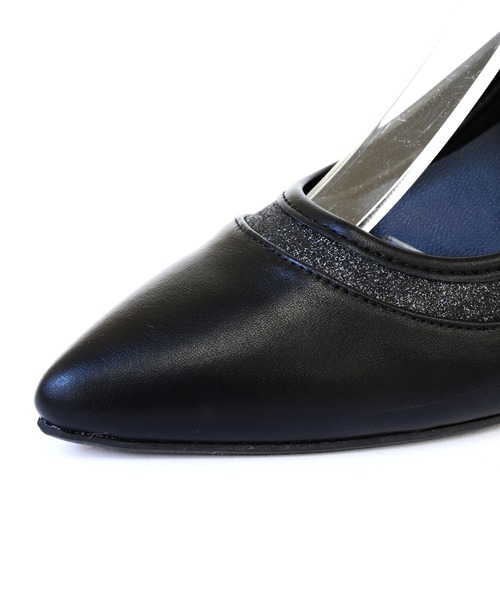 Carlie e felice（カーリーエフェリーチェ）の「【Carlie e felice/カーリーエフェリーチェ】2WAYグリッターラインパンプス７０（パンプス・レディース・ベージュ/ブラック・22.5cm/23.0cm/23.5cm/24.0cm/24.5cm）」の8枚目の写真