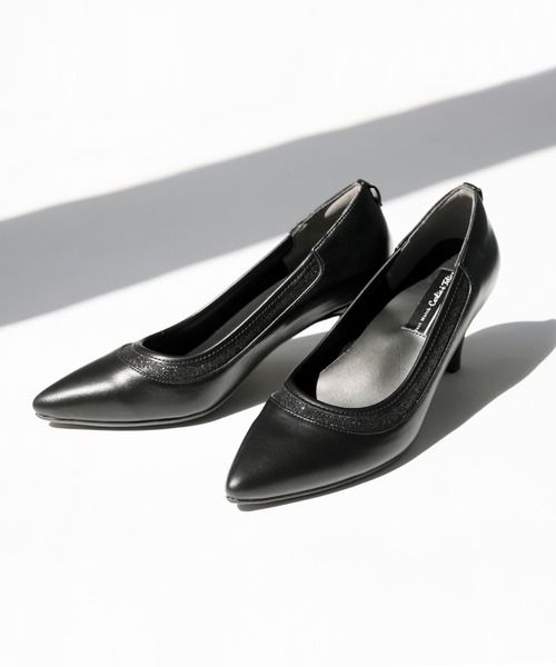 Carlie e felice（カーリーエフェリーチェ）の「【Carlie e felice/カーリーエフェリーチェ】2WAYグリッターラインパンプス７０（パンプス・レディース・ベージュ/ブラック・22.5cm/23.0cm/23.5cm/24.0cm/24.5cm）」の22枚目の写真