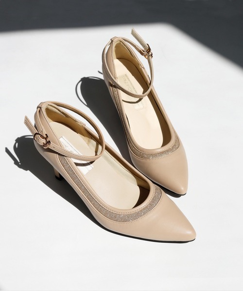 Carlie e felice（カーリーエフェリーチェ）の「【Carlie e felice/カーリーエフェリーチェ】2WAYグリッターラインパンプス７０（パンプス・レディース・ベージュ/ブラック・22.5cm/23.0cm/23.5cm/24.0cm/24.5cm）」の16枚目の写真