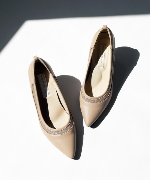 Carlie e felice（カーリーエフェリーチェ）の「【Carlie e felice/カーリーエフェリーチェ】2WAYグリッターラインパンプス７０（パンプス・レディース・ベージュ/ブラック・22.5cm/23.0cm/23.5cm/24.0cm/24.5cm）」の17枚目の写真