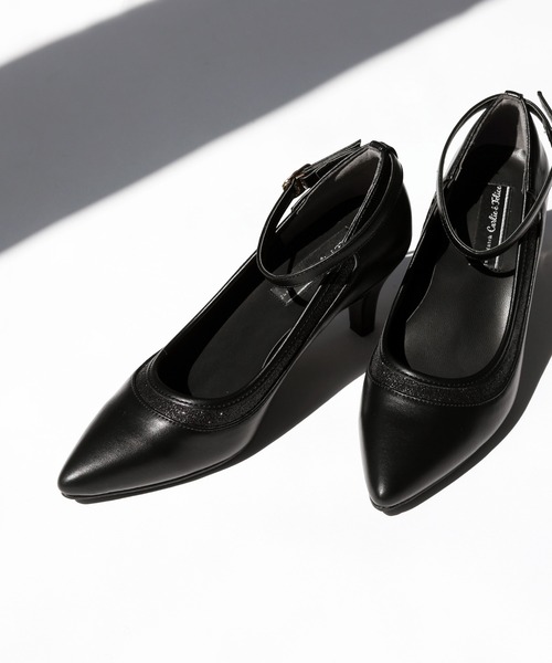 Carlie e felice（カーリーエフェリーチェ）の「【Carlie e felice/カーリーエフェリーチェ】2WAYグリッターラインパンプス７０（パンプス・レディース・ベージュ/ブラック・22.5cm/23.0cm/23.5cm/24.0cm/24.5cm）」の19枚目の写真