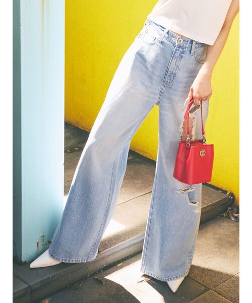 GYDA（ジェイダ）の「2WAYコンパクトバッグ（ショルダーバッグ・レディース・レッド/ブラック/オフホワイト・FREE）」の4枚目の写真