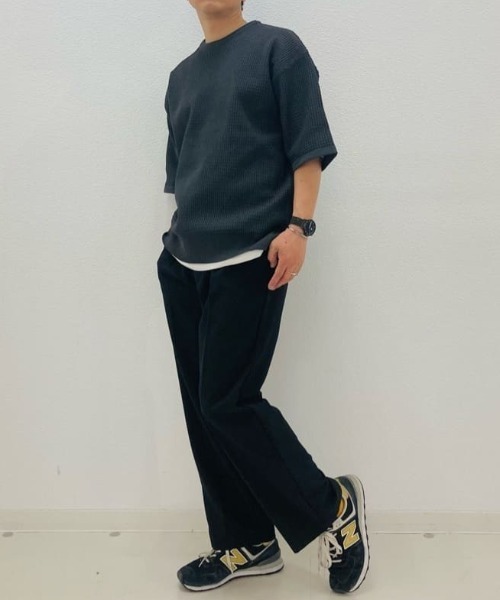 URBAN COLLECTION（アーバンコレクション）の「ゆったりシルエット Tシャツとニットのアンサンブル（Tシャツ/カットソー・メンズ・ネイビー/ライトグレー/チャコールグレー・S/M/L/XL）」の11枚目の写真