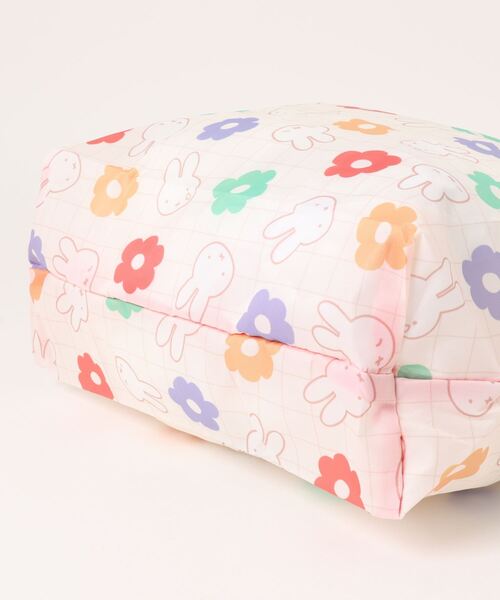 Miffy( ミッフィー)の「miffy/ミッフィー エコバック フラワーポップシリーズ(エコバッグ/サブバッグ・レディース・マルチ/グレー・ONE SIZE)」の4枚目の写真
