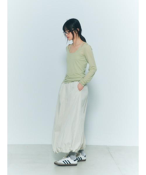 【セール】ドロストヘムバルーンスカート（スカート）｜CHAROL（シャロル）