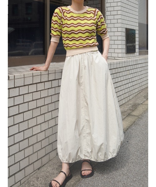 【セール】ドロストヘムバルーンスカート（スカート）｜CHAROL（シャロル）