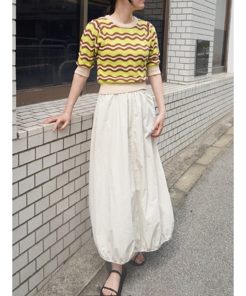 【セール】ドロストヘムバルーンスカート（スカート）｜CHAROL（シャロル）