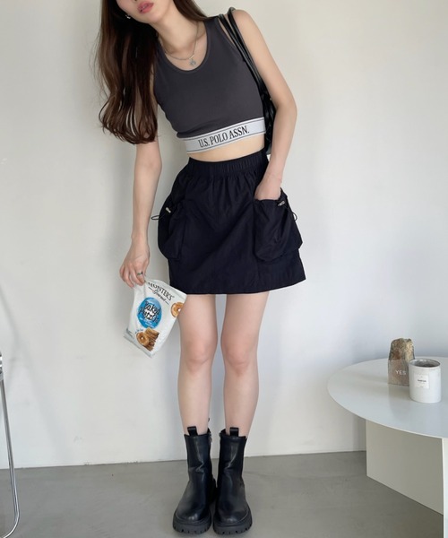 U.S. POLO ASSN.(ユーエスポロアッスン)の「【Ada.別注】U.S. POLO ASSN. クロップド タンクトップ インナー(タンクトップ・レディース・オフホワイト/グレー/ブラック/ネイビー・FREE)」の20枚目の写真