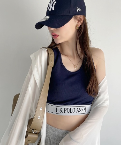 U.S. POLO ASSN.(ユーエスポロアッスン)の「【Ada.別注】U.S. POLO ASSN. クロップド タンクトップ インナー(タンクトップ・レディース・オフホワイト/グレー/ブラック/ネイビー・FREE)」の8枚目の写真