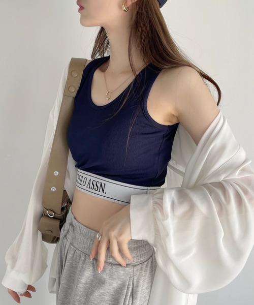 U.S. POLO ASSN.(ユーエスポロアッスン)の「【Ada.別注】U.S. POLO ASSN. クロップド タンクトップ インナー(タンクトップ・レディース・オフホワイト/グレー/ブラック/ネイビー・FREE)」の10枚目の写真